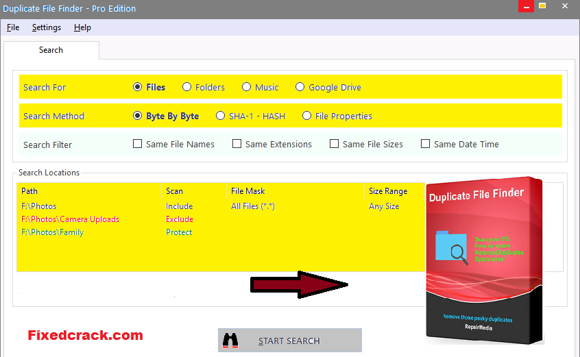 Duplicate Media Finder Keys