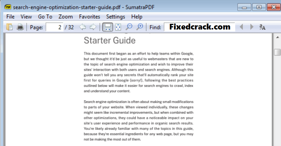 Sumatra PDF Crack 